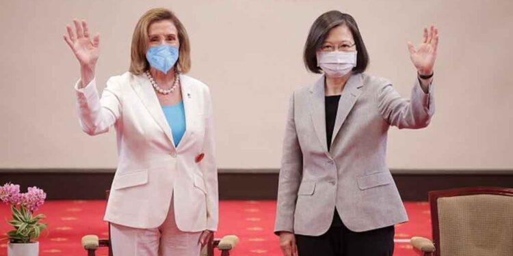 Taiwan President and Nancy Pelosi meet