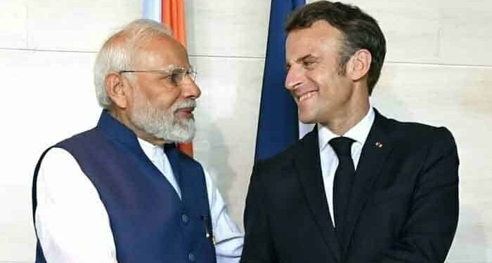 PM Modi Emmanuel Macron