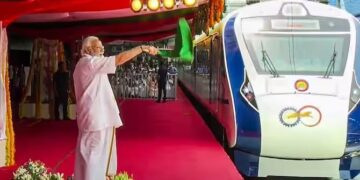 PM Modi flags off Vande Bharat train