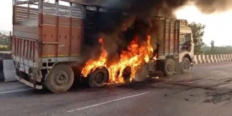 Truck fire