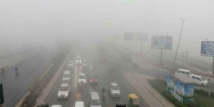 Delhi Dense fog cold wave