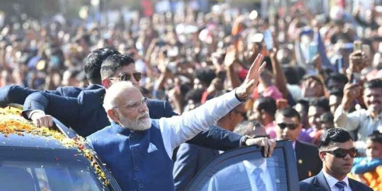 PM Modi's roadshow