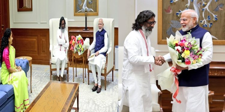 CM Hemant Soren met Prime Minister Narendra Modi