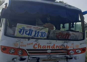 Passenger Bus and Truck Collide in Khunti